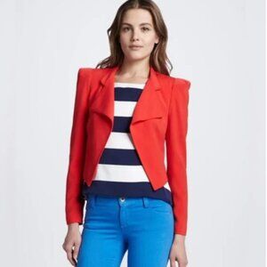 Alice + Olivia Morris Red Cropped, Size Medium